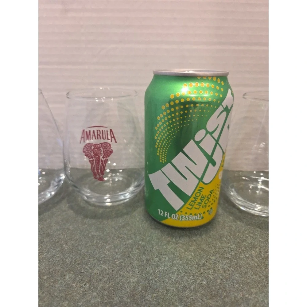 Amarula Liqueur Glasses Red Elephant Logo Barware Set of 4 glasses (Multiples)